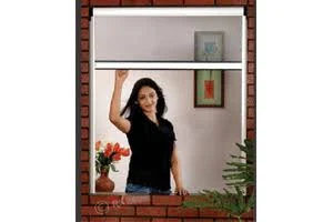 Roll-down mosquito screen windproof and stylish